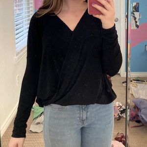 Altar’d State Folded Over Black Long Sleeve